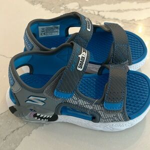 Brand new Sketcher Shark Bots light up sandals